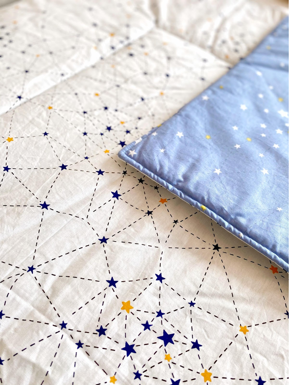 COBERTOR COLECHO reversible CONSTELACIONES -1