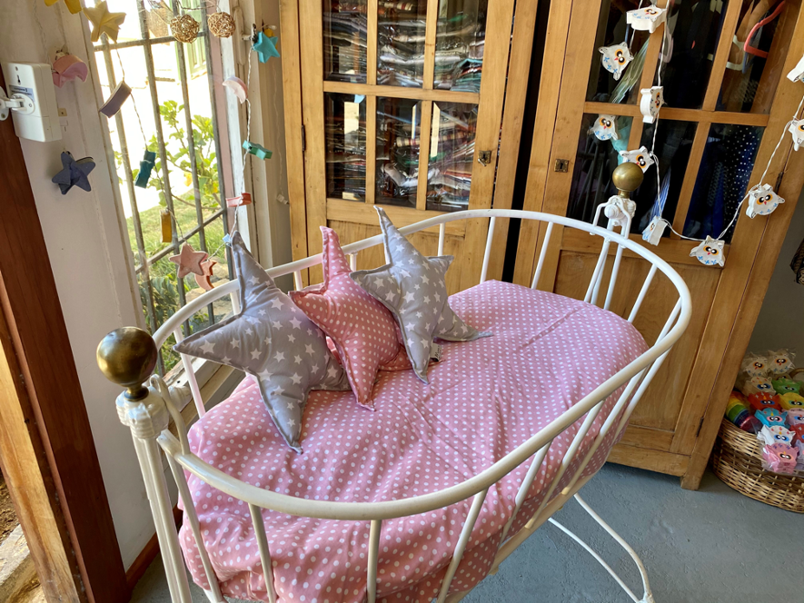 Cobertor CUNA Reversible Gris/Rosa-1