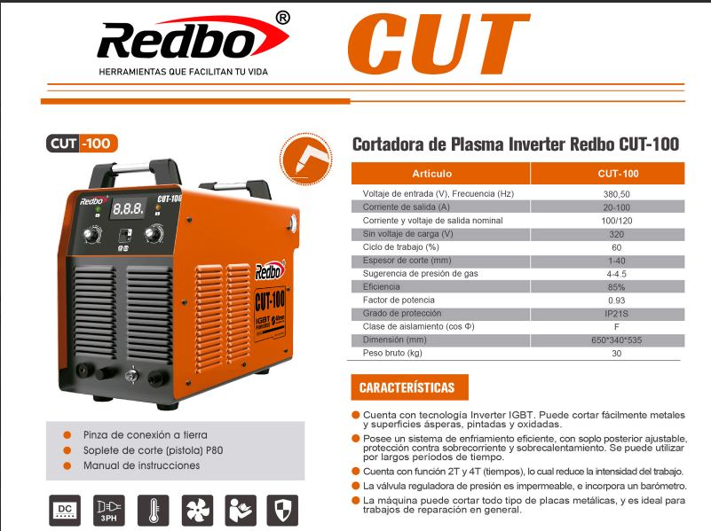 Cortadora de Plasma CUT-100-4