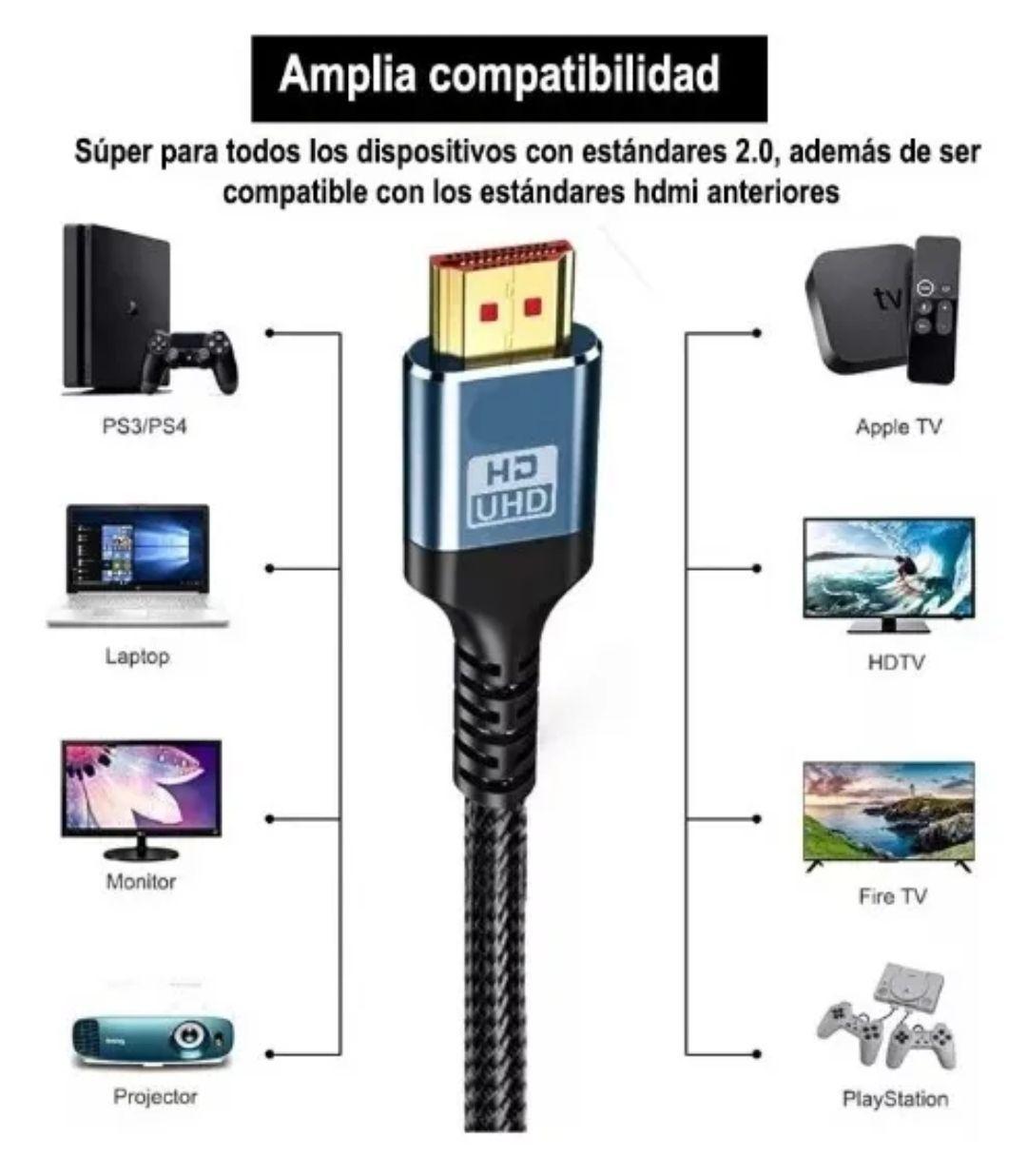 Cable HDMI 2 0 10 m Alta Velocidad 4K UHD 60 Hz HDR Premium-2
