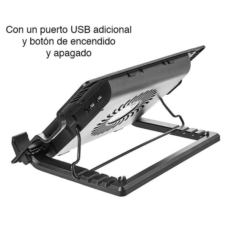 Ventilador notebook base ajustable con pasacables NW 638B 4 0 4 estrellas de 5 rese as 5 opiniones-2