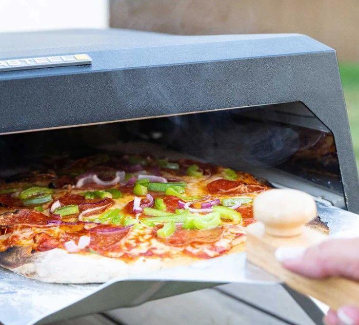 Horno para pizza a gas Único 520°c + Rodela para cortar pizza -5