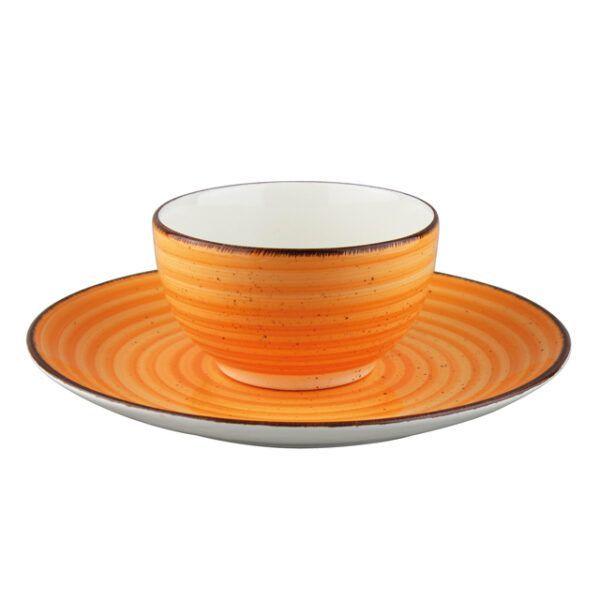 Vajilla 16 piezas de cer mica Tutto per Tavola Naranja FANTUZZI-4