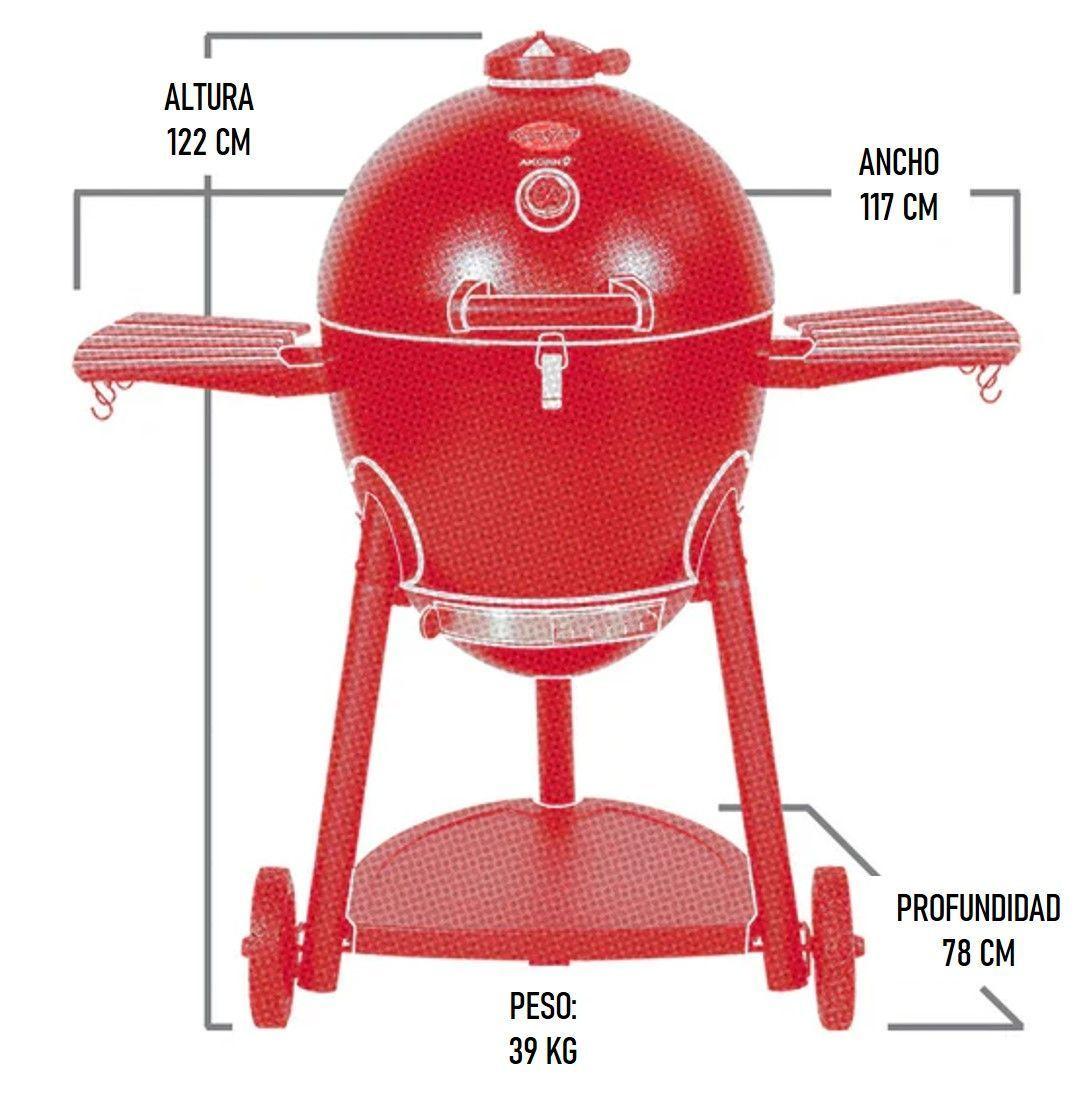 Parrilla de carbon AKORN Kamado de 20 grafito Char Griller-3