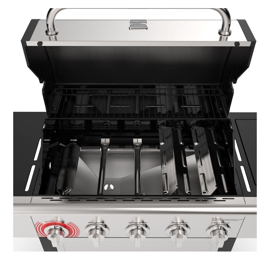 Parrilla a gas kenmore 5 Quemadores Quemador lateral-5