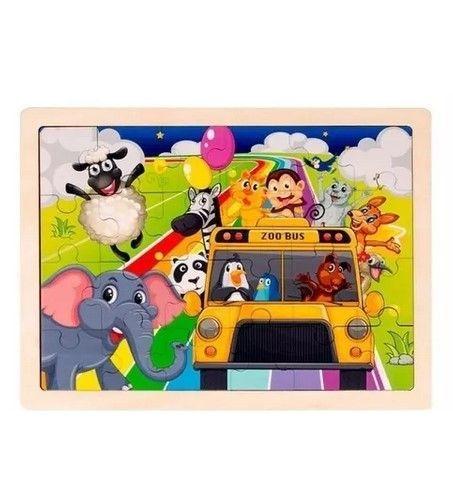 Juego Didáctico Madera 4 Puzzles Encaje Montessori-2