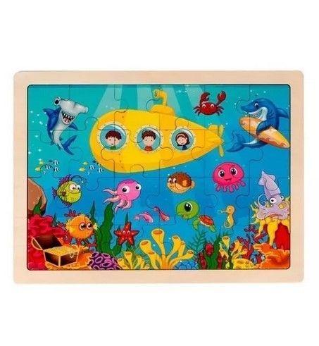 Juego Didáctico Madera 4 Puzzles Encaje Montessori-3