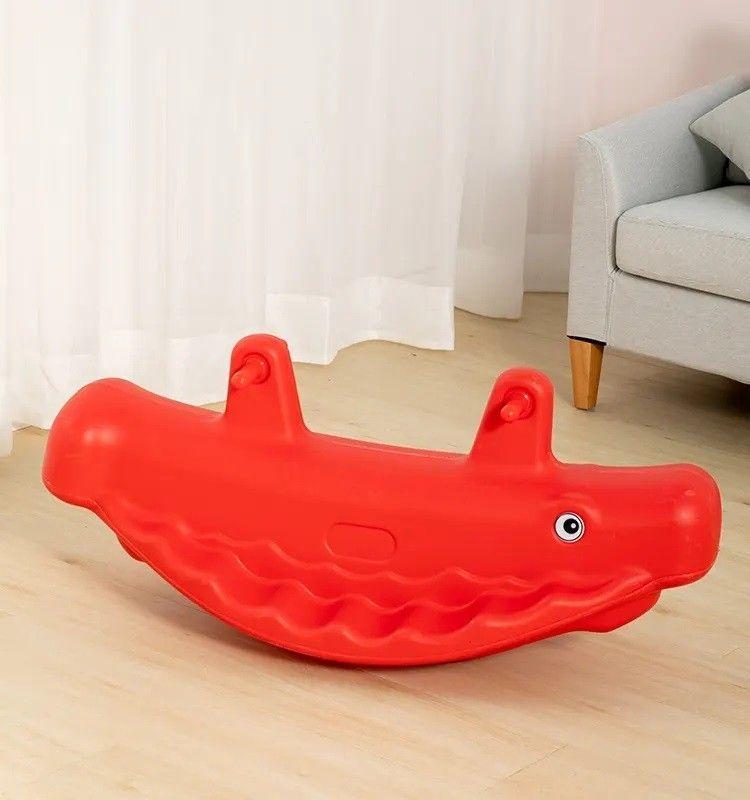 Balancín Doble Pez Colores Rojo-2