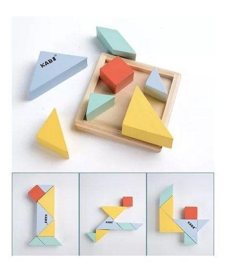 Juego Didáctico Matemático Madera 4 Puzzles Montessori-4