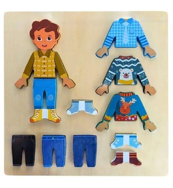 Juego de Vestir con Ropa Intercambiable y Pizarra Niño-2