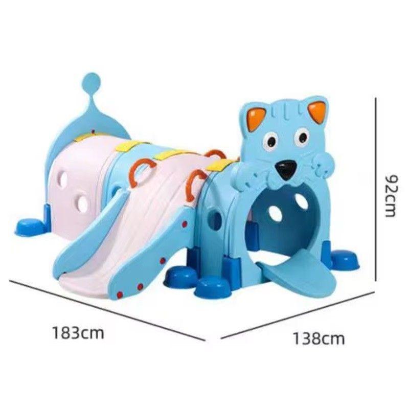 Tunel Cuncuna Gatito con Minitobogan Bicolor-2