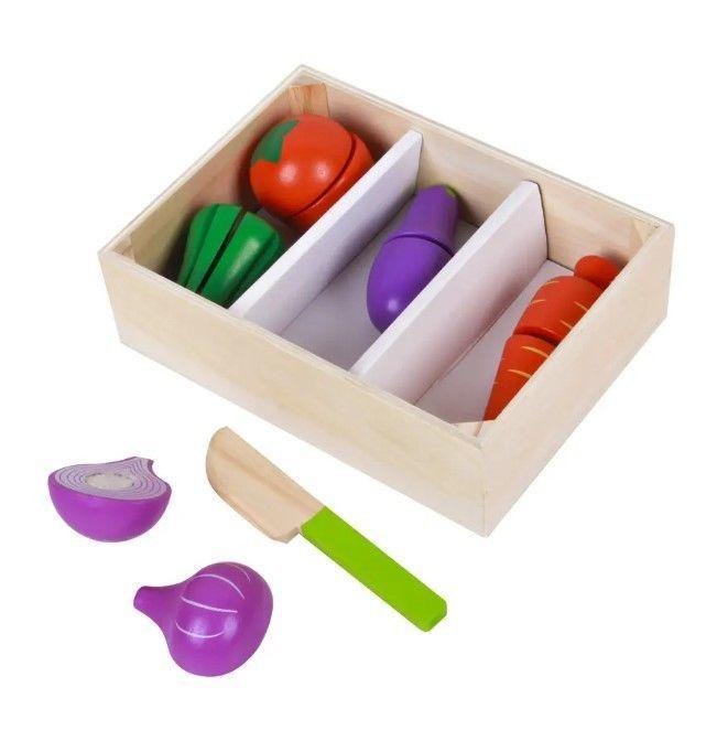 Juego Madera Didáctico Tabla Cortar Vegetales-2