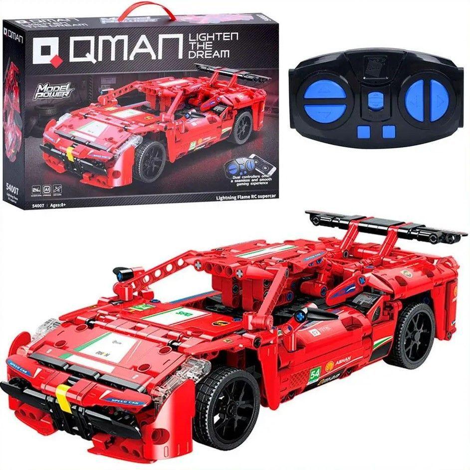 Auto Carreras Rojo Bloques Construcción Control Remoto o Smartphone-2