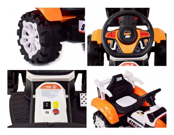Auto A Batería Construcción Cargador Eléctrico-6