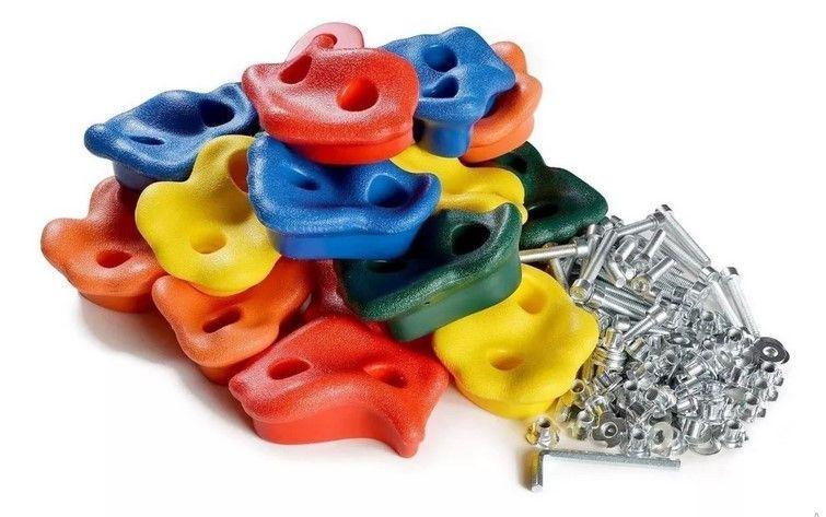 Set 20 Presas Piedras de Escalada con Pernos para Madera-2