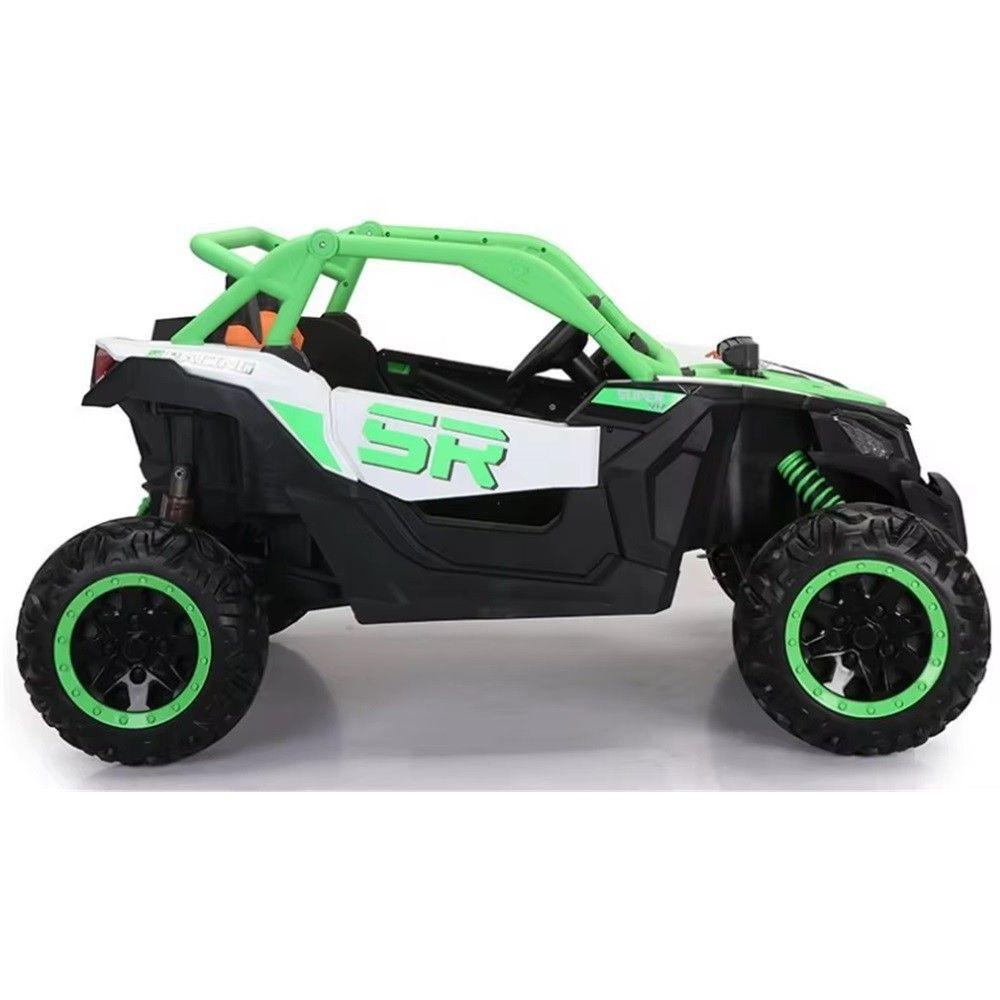 Rally Todo Terreno Verde 4x4 Auto Batería Control Remoto-2