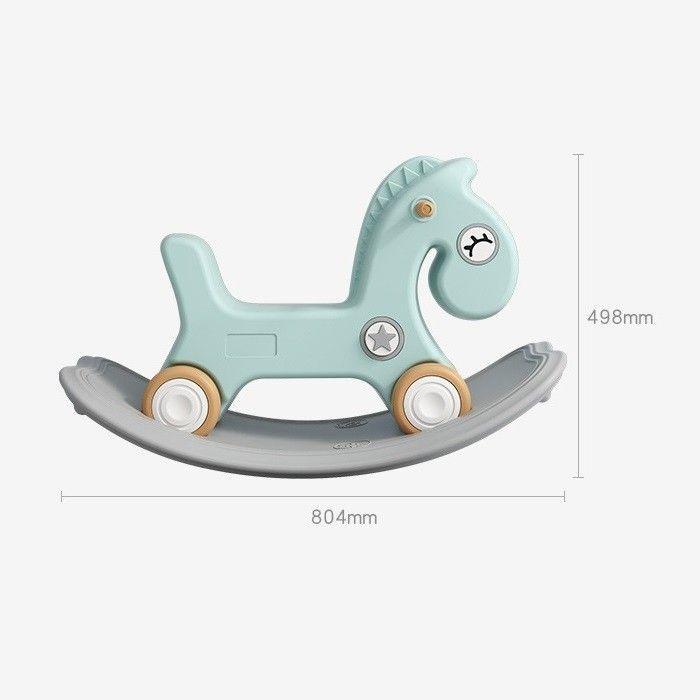 Balancín Correpasillos Bebé 2 en 1 Caballito Celeste-3