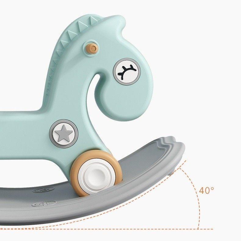 Balancín Correpasillos Bebé 2 en 1 Caballito Celeste-4