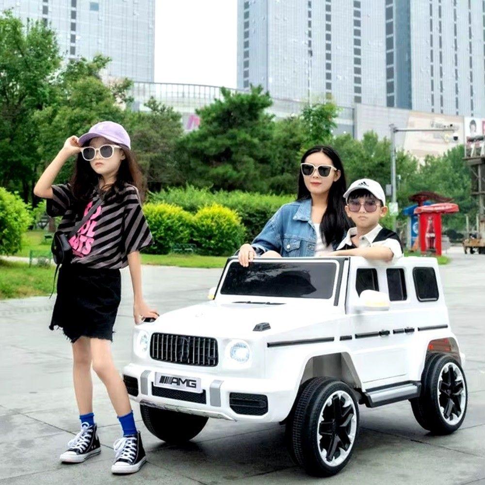 Mercedes Benz Grande Blanco Auto Eléctrico Infantil Tracción-2