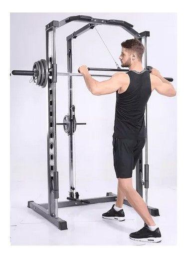Máquina Jaula Potencia Power Rack Crossfit Gym Smith-2