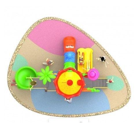 Estación de Juegos Castillo Mouse Tres Toboganes Espiral Doble y Tubular-2