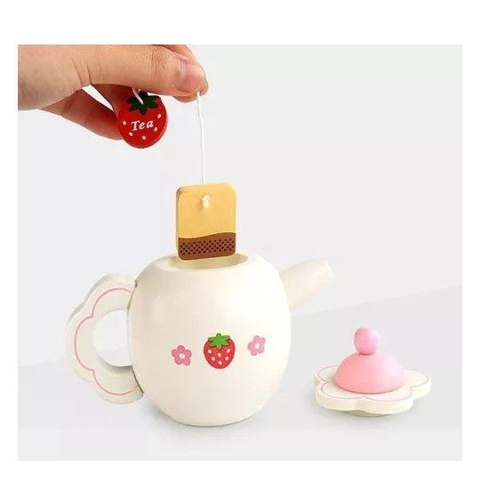 Juego Madera Set Té Tetera Tacitas Montessori-3