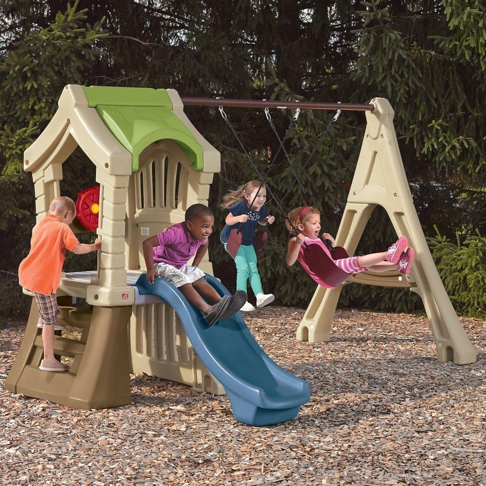 Estacion Columpios Tobogan Play Up GYM Set Step2-1