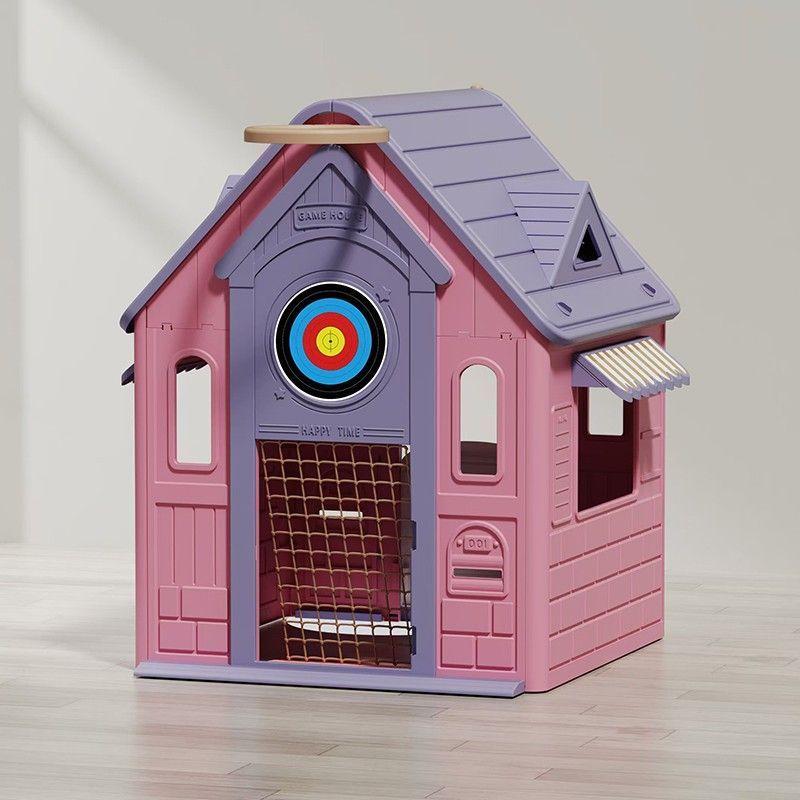 Casa de Juegos Multifunción Rosada-2