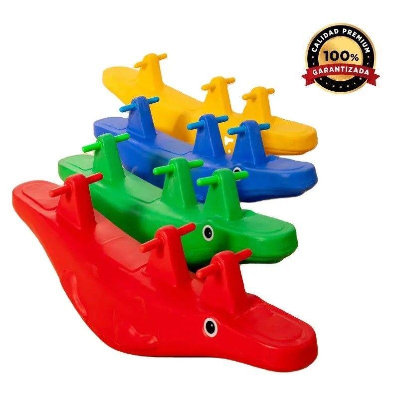 Balancín Triple Cocodrilo Colores Rosado-2