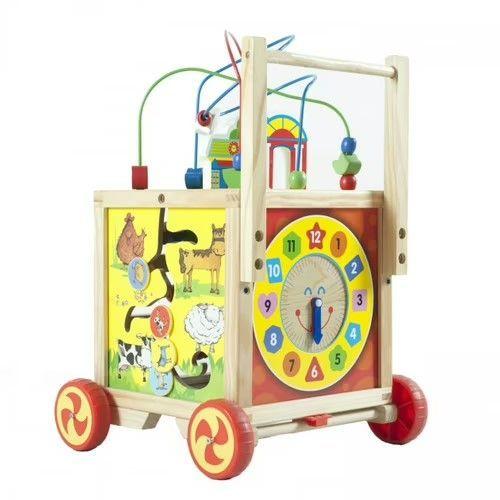 Juego Didáctico Madera Carro Centro de Actividades-2