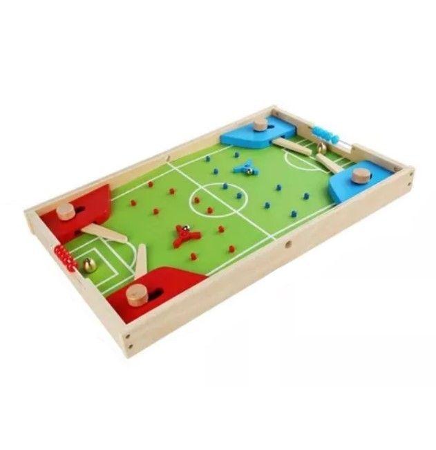 Juego Mesa Madera 3 en 1 Fútbol Ludo Damas-1
