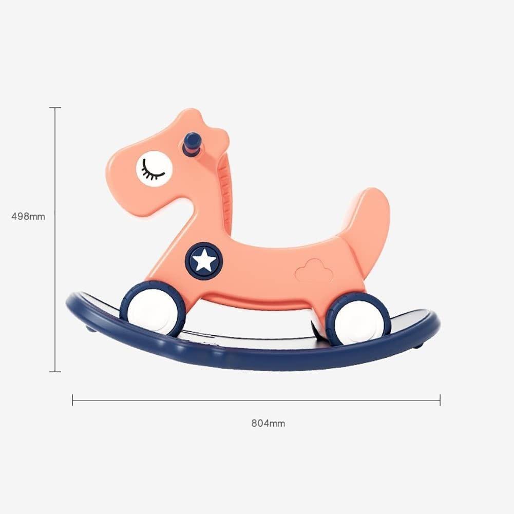 Correpasillos Bebé 2 en 1 Caballito Rosado-3