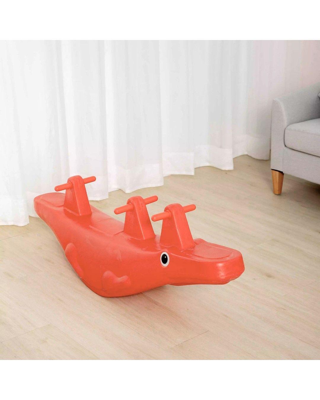 Balancín Triple Cocodrilo Colores Naranjo-3