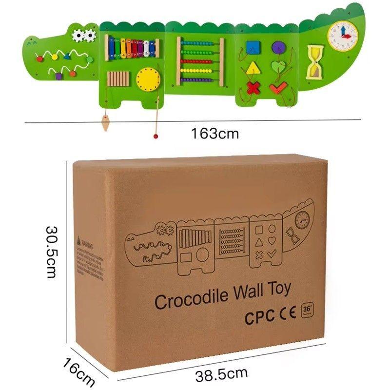 Juego Pared Madera Diseño Caimán-3
