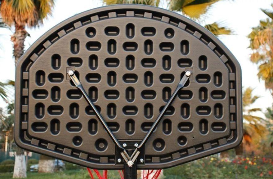 Aro Basketball Pedestal Altura Ajustable 45 cm Blanco-4