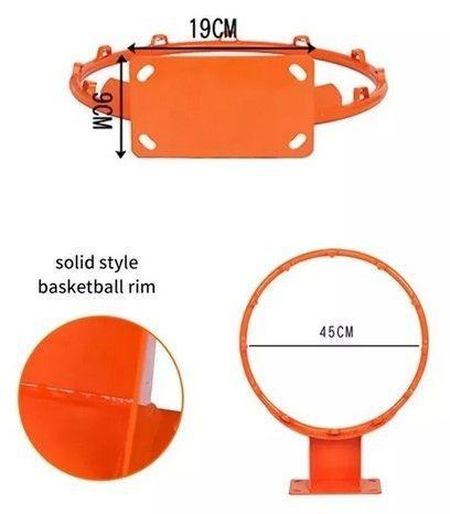 Aro Basketball Acero Macizo Solido Profesional Basquetbol-2