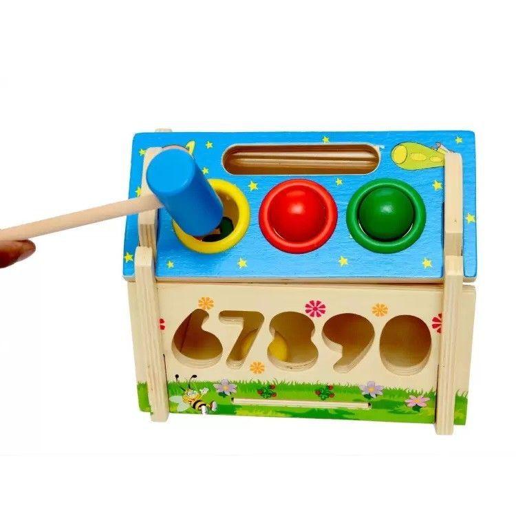 Juego Didáctico Madera Casa Centro de Actividades Xk-209-3