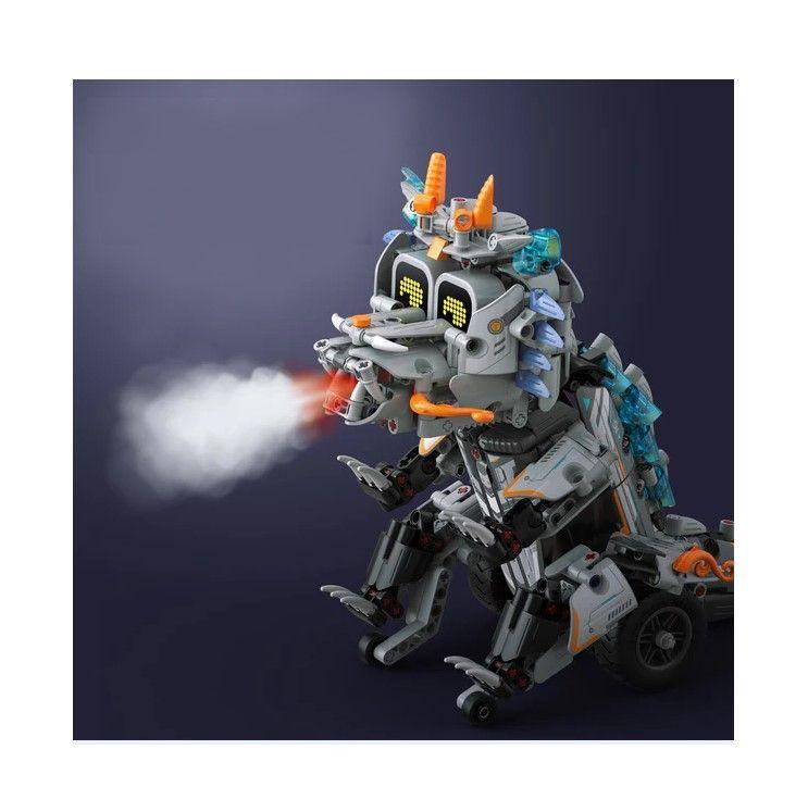 3 en 1 Dinobot Rex, Motobot y Robot Bloques Construcción Control Remoto Programable-4
