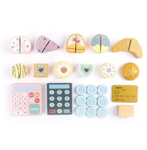 Juego Madera Encaje Set Pastelería Montessori-2