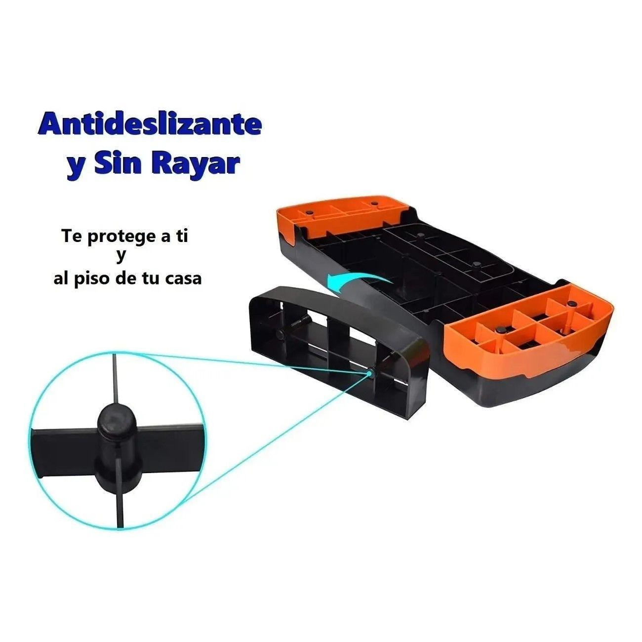 Banco para Fitness Gimnasia Yoga Pilates 2 Niveles Naranjo-2