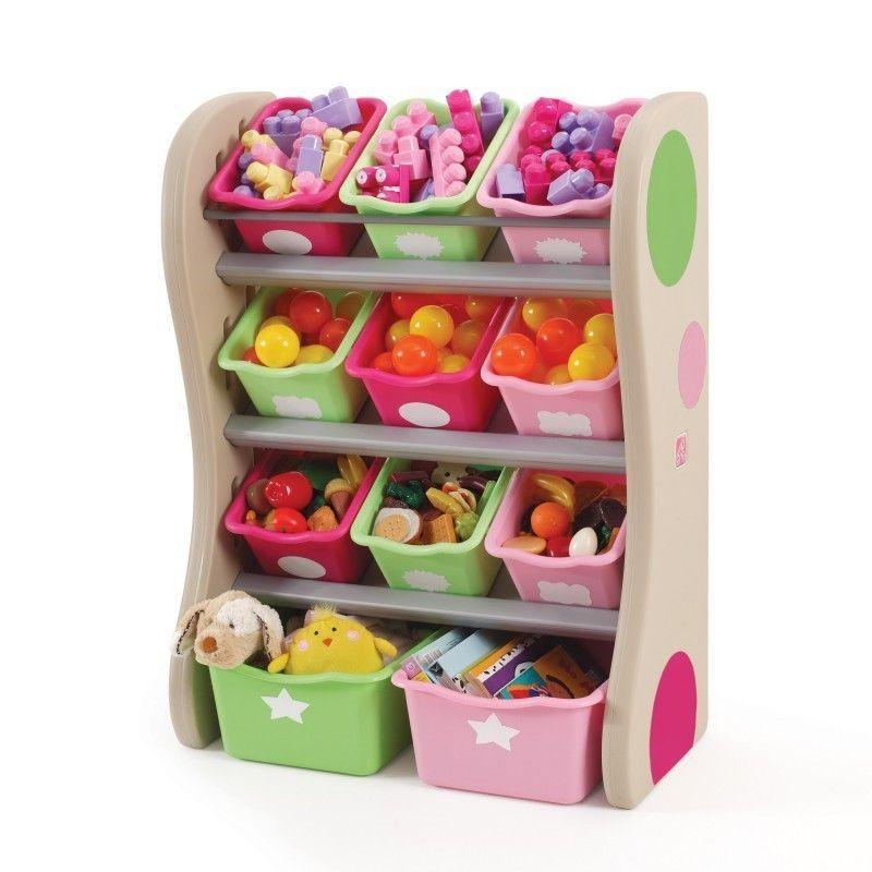 Mueble Infantil Cajas Organizador Plastico Rosado-0