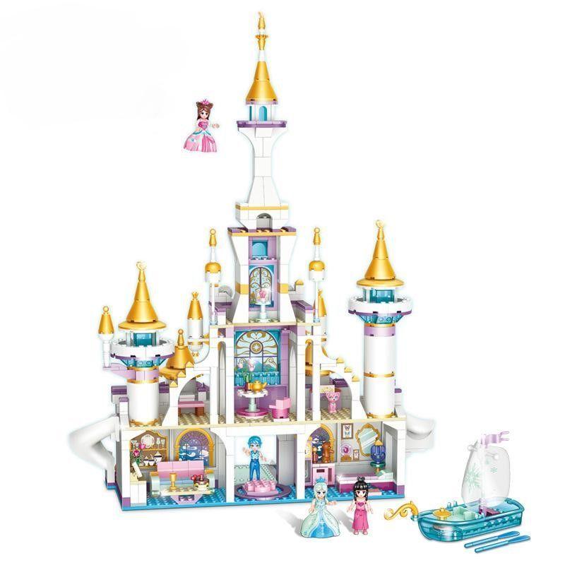Castillo Princesa Bote Friends Bloques Construcción-7