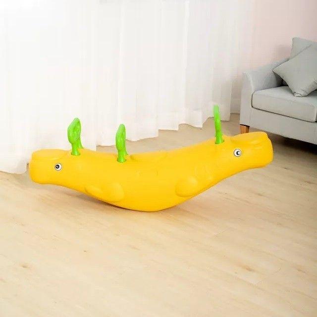 Balancín Triple Hipopótamo Colores Amarillo-2