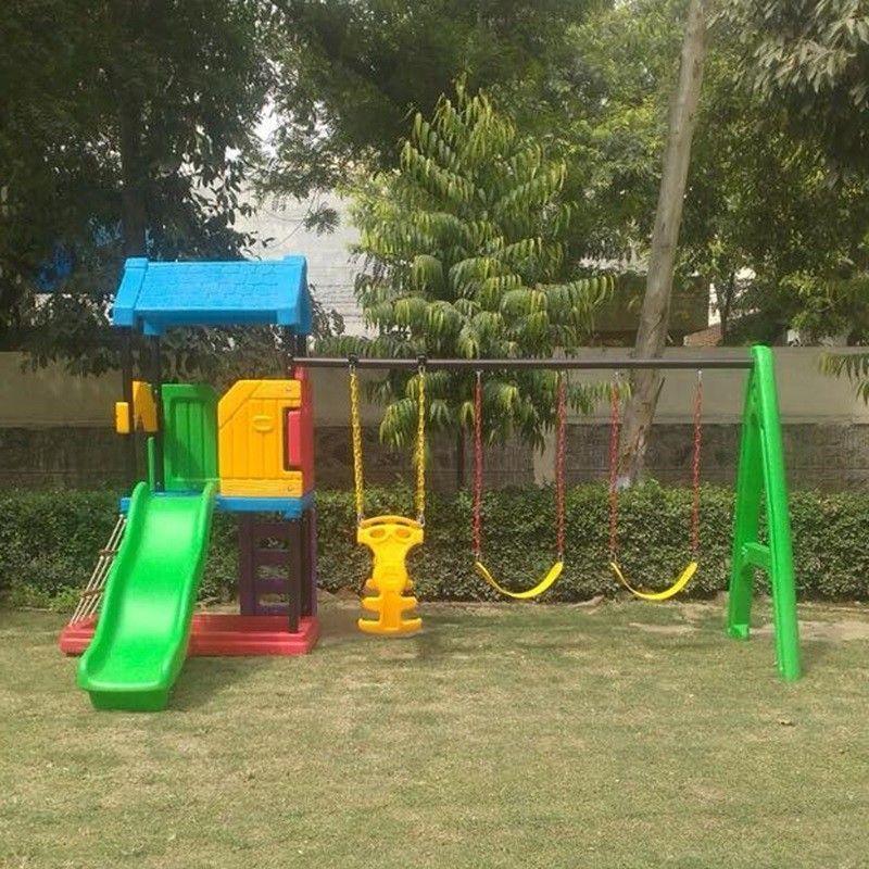 Estacion Columpios Tobogan Play Center Ludik Colorida-1