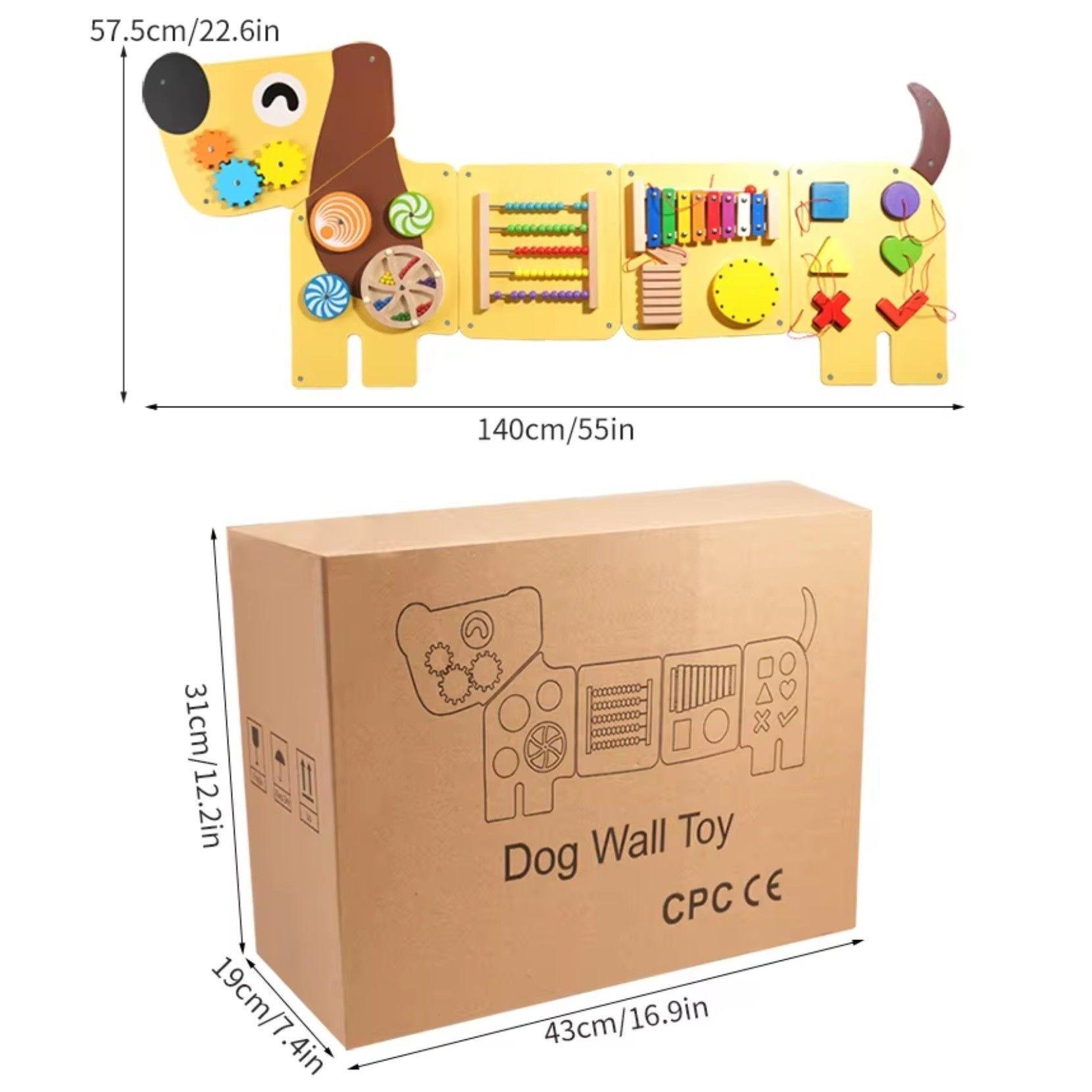 Juego Pared Madera Diseño Perro-4