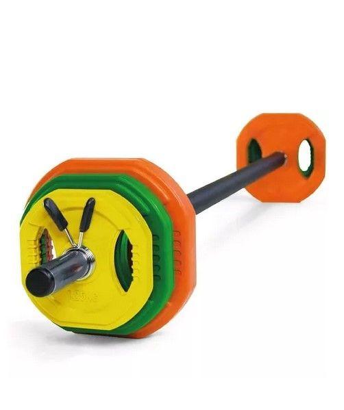 Set Barra y Discos Combinables Body Pump-0