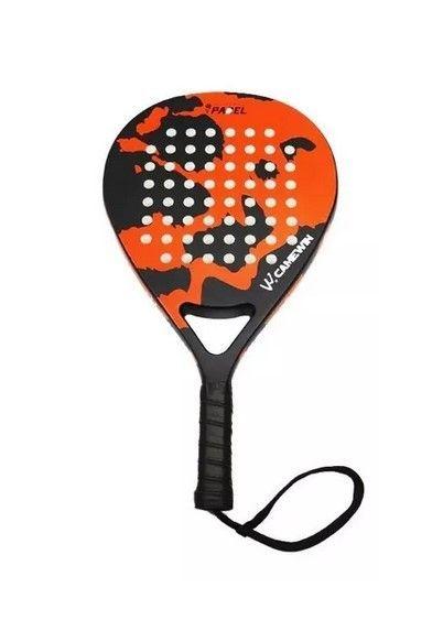 Raqueta Pala Paleta Padel Fibra Carbono 4003 Advanced Naranjo-2