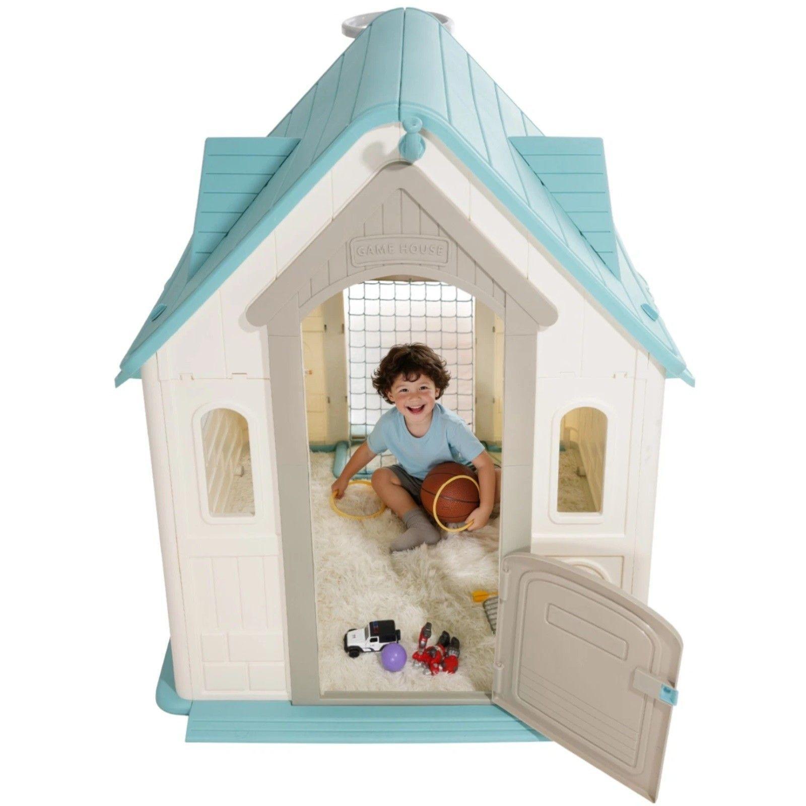 Casa de Juegos Multifunción Beige-2