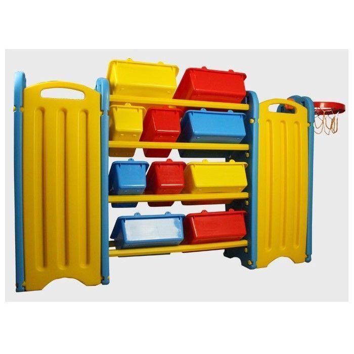 Mueble Infantil Plastico 10 Cajas 6 Repisas Aro Basketball-2