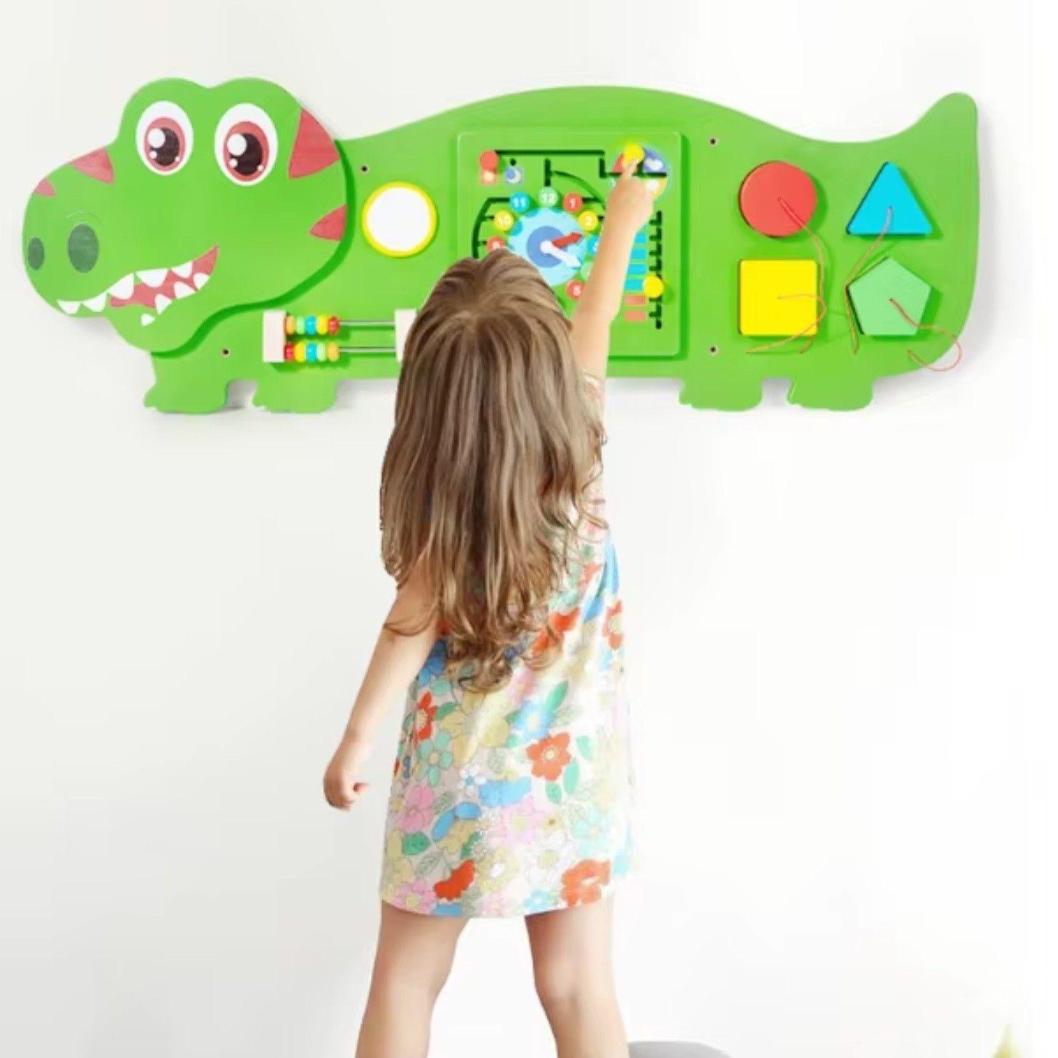 Juego Pared Madera Diseño Tiranosaurio Rex-1